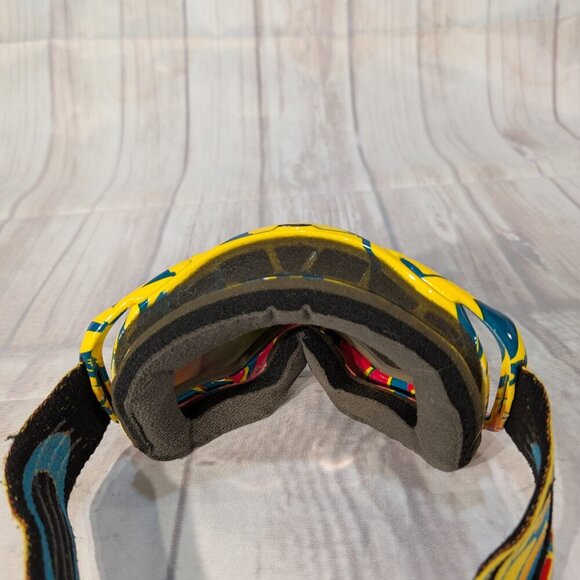Oakley Fire Ski Snowboard Iridium HDO Mirror Lenses Splice Goggles Kaleidoscope - Picture 3 of 8